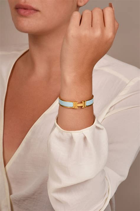 baby blue hermes bracelet|Hermes clic h price.